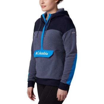 Columbia Hoodie Dames, Exploration Fleece Anorak Donkerblauw, 94HEGFNCR